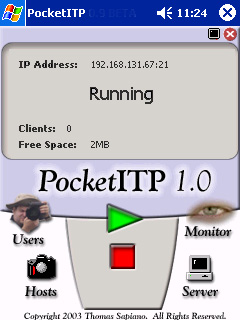 Main PocketITP Window